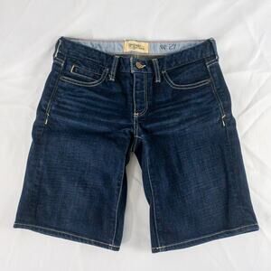 Anthropologie Holding Horses Blue Denim Boy Shorts Womens 27